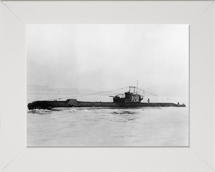 HMS Scorcher (P258) Photo Print - Port Side View - Royal Navy S Class Submarine Posters, Prints, & Visual Artwork Hampshire Prints 10 x 8 White Frame No