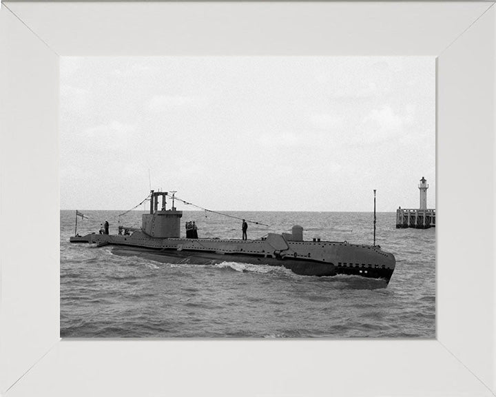 HMS Scorcher (P258) Photo Print - Starboard View - Royal Navy S Class Submarine Posters, Prints, & Visual Artwork Hampshire Prints 10 x 8 White Frame No
