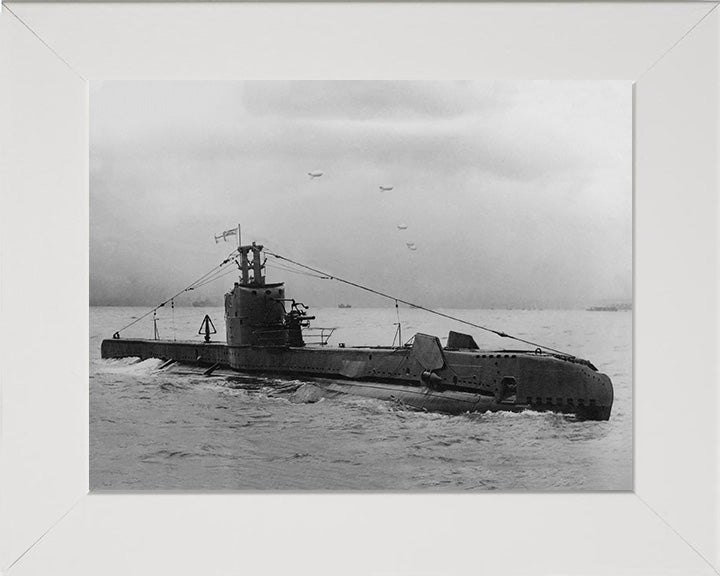 HMS Seadog (P216) Photo Print - Starboard View - Royal Navy S Class Submarine Posters, Prints, & Visual Artwork Hampshire Prints 10 x 8 White Frame No