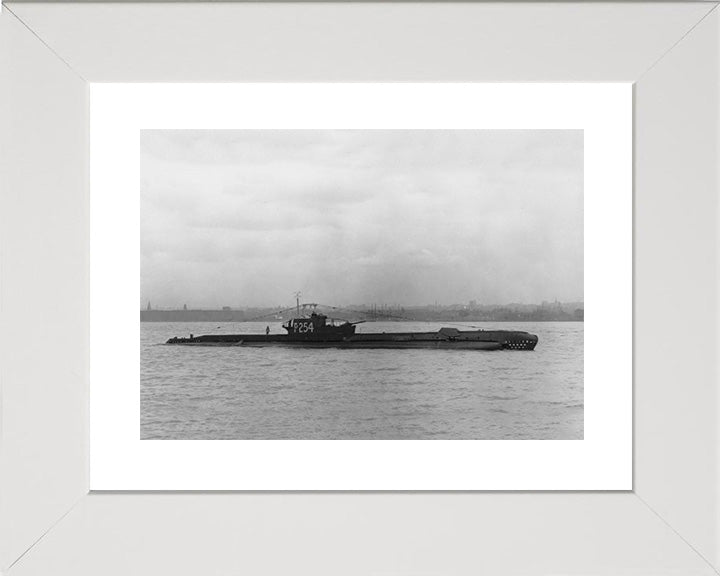 HMS Selene (P254) Photo Print - Starboard View - Royal Navy S Class Submarine Posters, Prints, & Visual Artwork Hampshire Prints 10 x 8 White Frame Yes