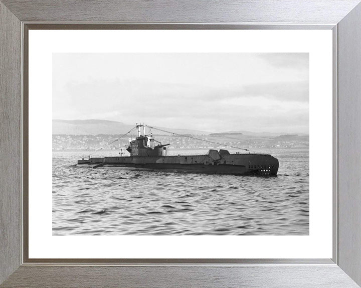 HMS Sentinel (P256) Photo Print - Starboard View - Royal Navy S Class Submarine Posters, Prints, & Visual Artwork Hampshire Prints 10 x 8 Silver Frame Yes