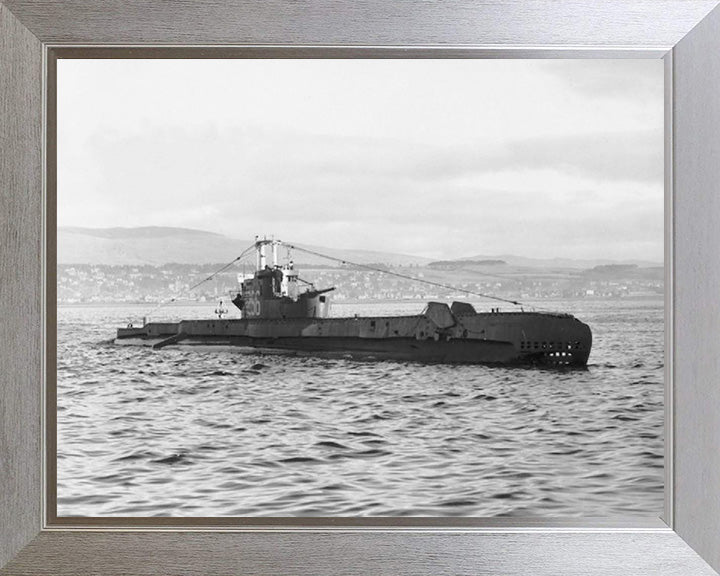 HMS Sentinel (P256) Photo Print - Starboard View - Royal Navy S Class Submarine Posters, Prints, & Visual Artwork Hampshire Prints 10 x 8 Silver Frame No