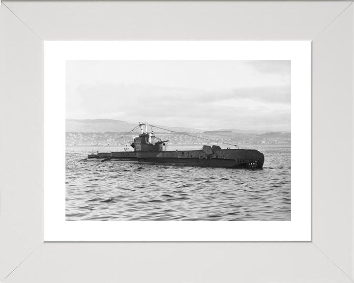 HMS Sentinel (P256) Photo Print - Starboard View - Royal Navy S Class Submarine Posters, Prints, & Visual Artwork Hampshire Prints 10 x 8 White Frame Yes