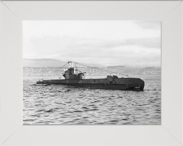 HMS Sentinel (P256) Photo Print - Starboard View - Royal Navy S Class Submarine Posters, Prints, & Visual Artwork Hampshire Prints 10 x 8 White Frame No