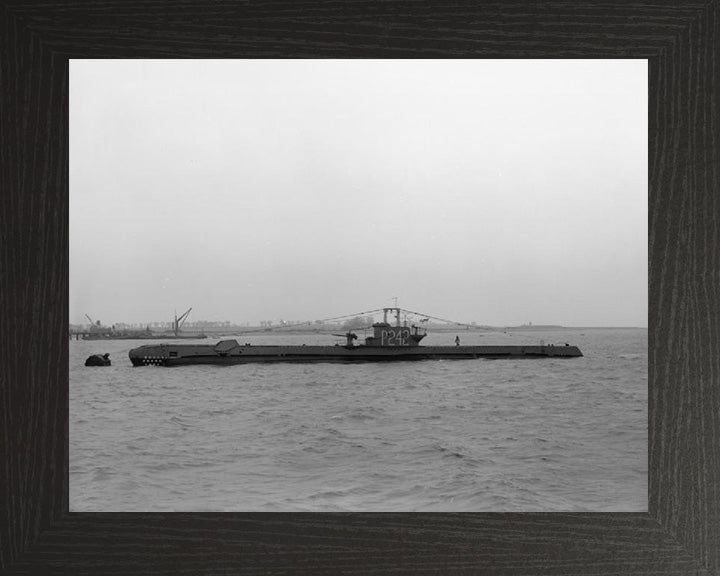 HMS Shalimar (P242) Photo Print - Port Side View - Royal Navy S Class Submarine Posters, Prints, & Visual Artwork Hampshire Prints 10 x 8 Black frame No
