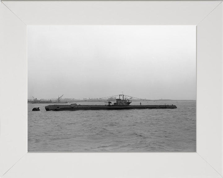 HMS Shalimar (P242) Photo Print - Port Side View - Royal Navy S Class Submarine Posters, Prints, & Visual Artwork Hampshire Prints 10 x 8 White Frame No