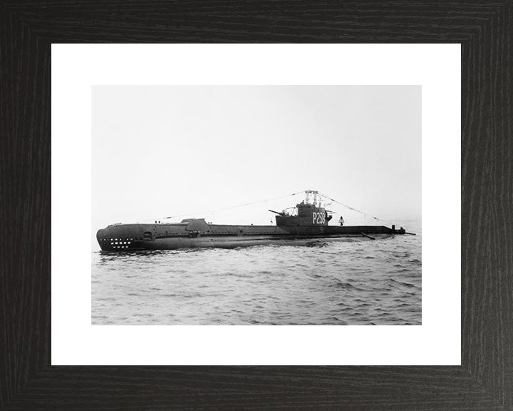 HMS Sidon (P259) Photo Print - Port Side View - Royal Navy S Class Submarine Posters, Prints, & Visual Artwork Hampshire Prints 10 x 8 Black Frame Yes