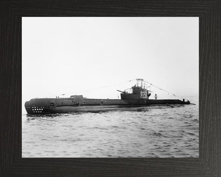 HMS Sidon (P259) Photo Print - Port Side View - Royal Navy S Class Submarine Posters, Prints, & Visual Artwork Hampshire Prints 10 x 8 Black Frame No