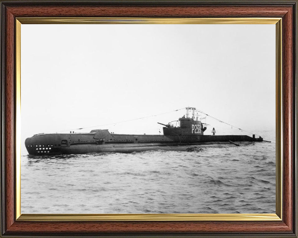 HMS Sidon (P259) Photo Print - Port Side View - Royal Navy S Class Submarine Posters, Prints, & Visual Artwork Hampshire Prints 10 x 8 Classic Frame No