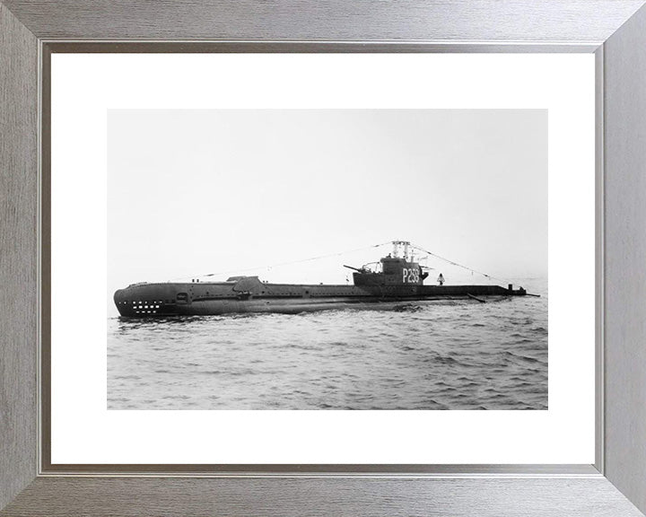 HMS Sidon (P259) Photo Print - Port Side View - Royal Navy S Class Submarine Posters, Prints, & Visual Artwork Hampshire Prints 10 x 8 Silver Frame Yes