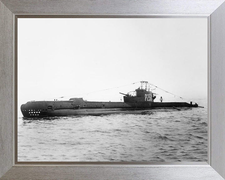 HMS Sidon (P259) Photo Print - Port Side View - Royal Navy S Class Submarine Posters, Prints, & Visual Artwork Hampshire Prints 10 x 8 Silver Frame No