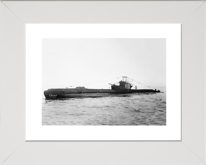 HMS Sidon (P259) Photo Print - Port Side View - Royal Navy S Class Submarine Posters, Prints, & Visual Artwork Hampshire Prints 10 x 8 White Frame Yes