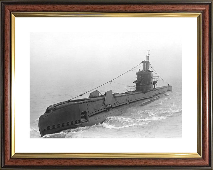 HMS Simoom (P225) Photo Print - Port Bow View - Royal Navy S Class Submarine Posters, Prints, & Visual Artwork Hampshire Prints 10 x 8 Classic Frame Yes