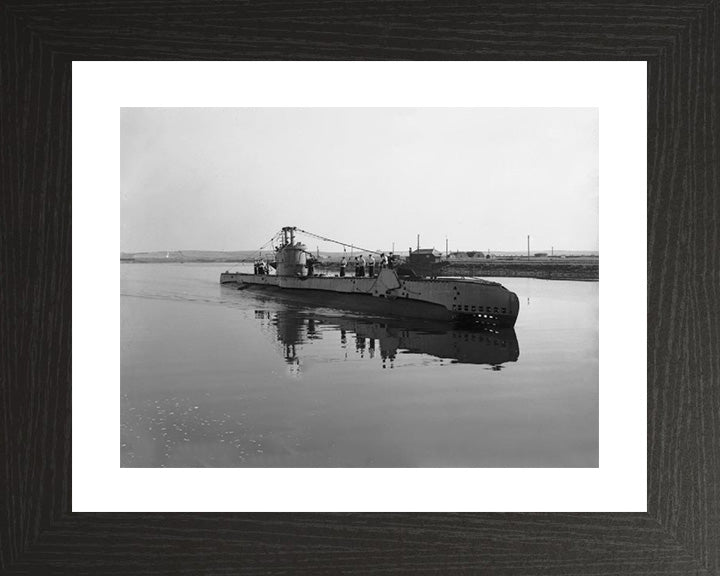 HMS Sirdar Photo Print - Starboard Bow View - Royal Navy S Class Submarine Posters, Prints, & Visual Artwork Hampshire Prints 10 x 8 Black Frame Yes