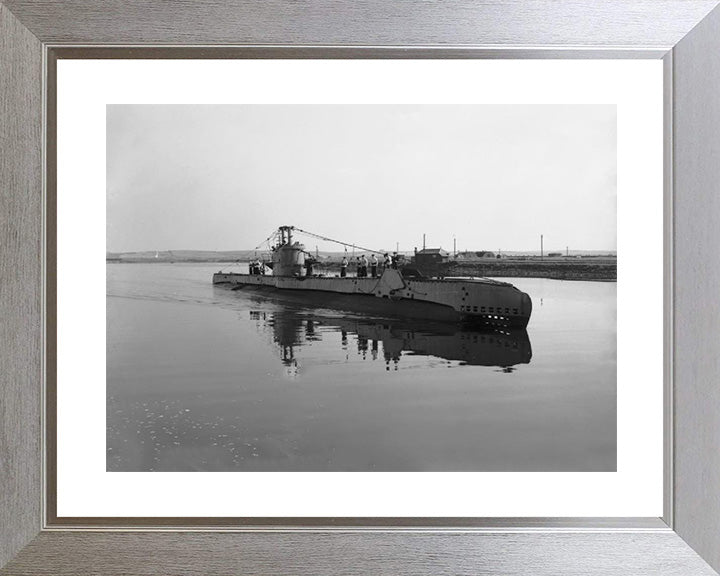 HMS Sirdar Photo Print - Starboard Bow View - Royal Navy S Class Submarine Posters, Prints, & Visual Artwork Hampshire Prints 10 x 8 Silver Frame Yes