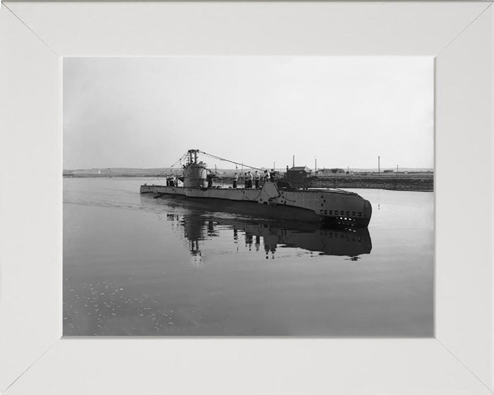HMS Sirdar Photo Print - Starboard Bow View - Royal Navy S Class Submarine Posters, Prints, & Visual Artwork Hampshire Prints 10 x 8 White Frame No