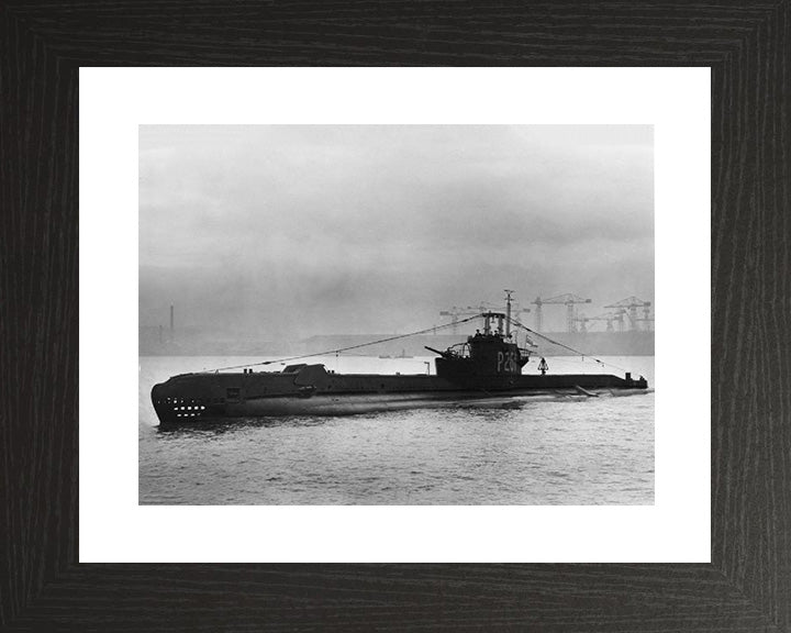 HMS Sleuth (P261) Photo Print - Port Side View - Royal Navy S Class Submarine Posters, Prints, & Visual Artwork Hampshire Prints 10 x 8 Black Frame Yes