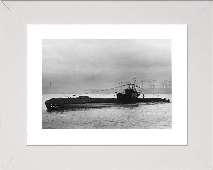 HMS Sleuth (P261) Photo Print - Port Side View - Royal Navy S Class Submarine Posters, Prints, & Visual Artwork Hampshire Prints 10 x 8 White Frame Yes