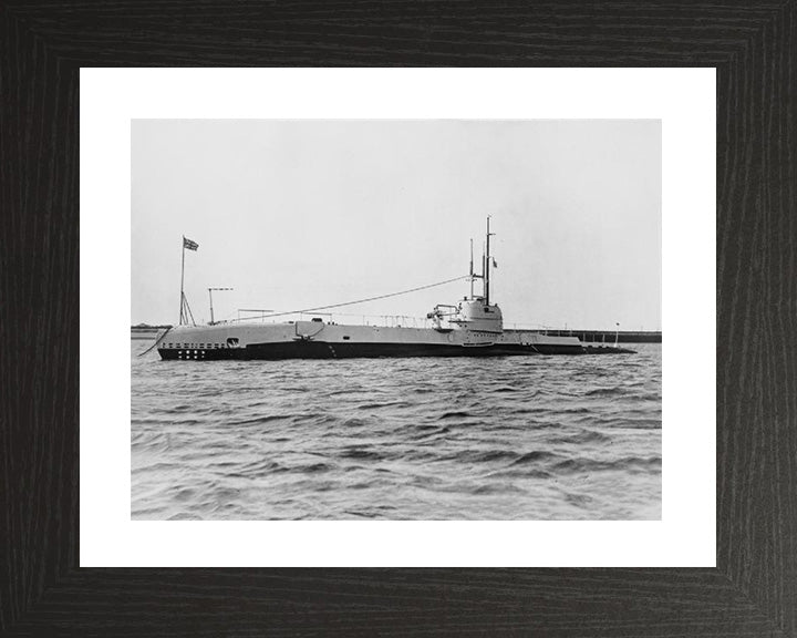 HMS Snapper (39S) Photo Print - At A Buoy - Royal Navy S Class Submarine Posters, Prints, & Visual Artwork Hampshire Prints 10 x 8 Black Frame Yes
