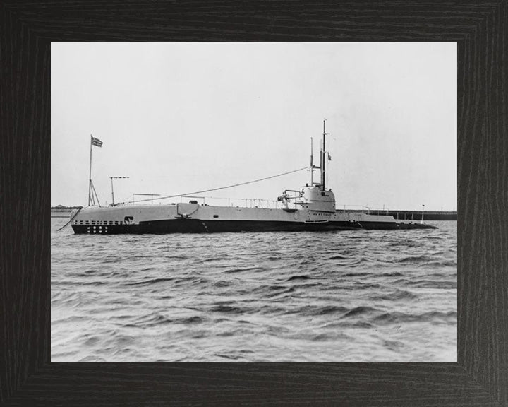 HMS Snapper (39S) Photo Print - At A Buoy - Royal Navy S Class Submarine Posters, Prints, & Visual Artwork Hampshire Prints 10 x 8 Black Frame No
