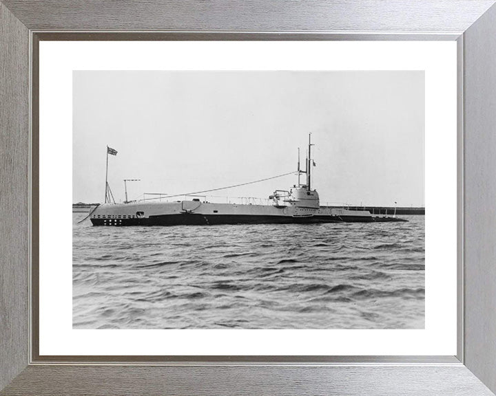 HMS Snapper (39S) Photo Print - At A Buoy - Royal Navy S Class Submarine Posters, Prints, & Visual Artwork Hampshire Prints 10 x 8 Silver Frame Yes