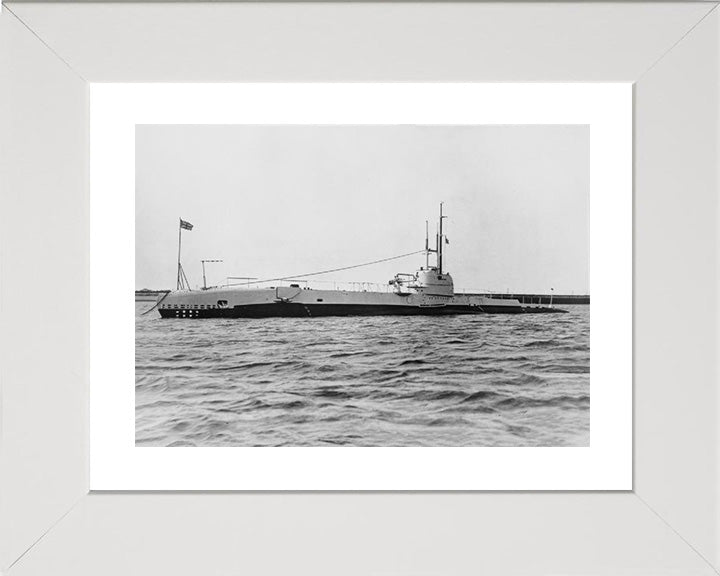 HMS Snapper (39S) Photo Print - At A Buoy - Royal Navy S Class Submarine Posters, Prints, & Visual Artwork Hampshire Prints 10 x 8 White Frame Yes