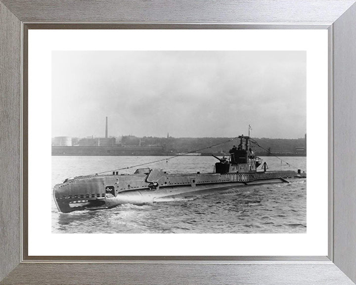 HMS Solent (P262) Photo Print - Port Side View - Royal Navy S Class Submarine Posters, Prints, & Visual Artwork Hampshire Prints 10 x 8 Silver Frame Yes