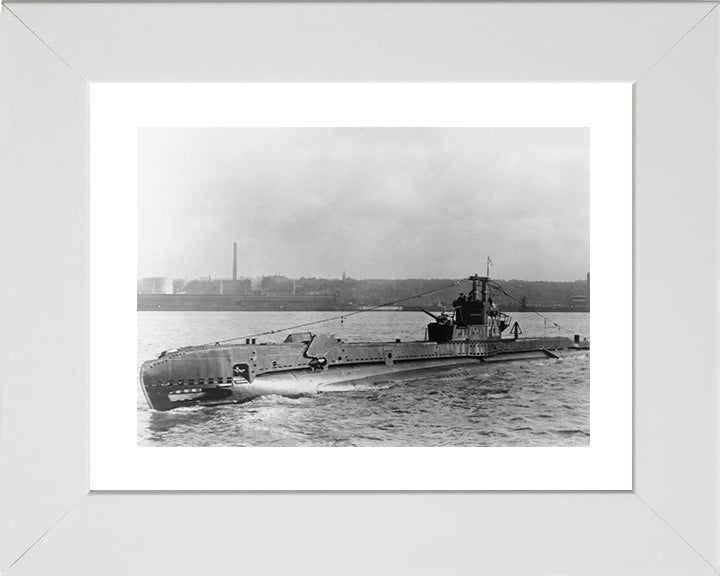 HMS Solent (P262) Photo Print - Port Side View - Royal Navy S Class Submarine Posters, Prints, & Visual Artwork Hampshire Prints 10 x 8 White Frame Yes