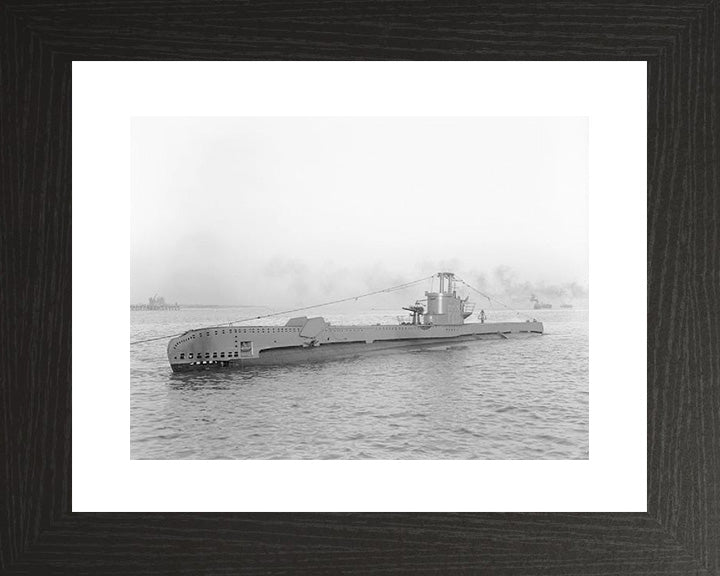 HMS Sportsman Photo Print - Port Side View - Royal Navy S Class Submarine Posters, Prints, & Visual Artwork Hampshire Prints 10 x 8 Black Frame Yes