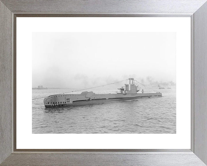 HMS Sportsman Photo Print - Port Side View - Royal Navy S Class Submarine Posters, Prints, & Visual Artwork Hampshire Prints 10 x 8 Silver Frame Yes