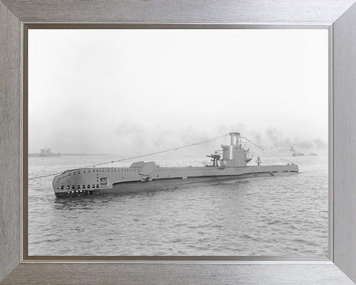 HMS Sportsman Photo Print - Port Side View - Royal Navy S Class Submarine Posters, Prints, & Visual Artwork Hampshire Prints 10 x 8 Silver Frame No