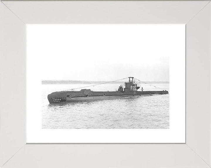 HMS Storm (P233) Photo Print - Port Side View - Royal Navy S Class Submarine Posters, Prints, & Visual Artwork Hampshire Prints 10 x 8 White Frame Yes