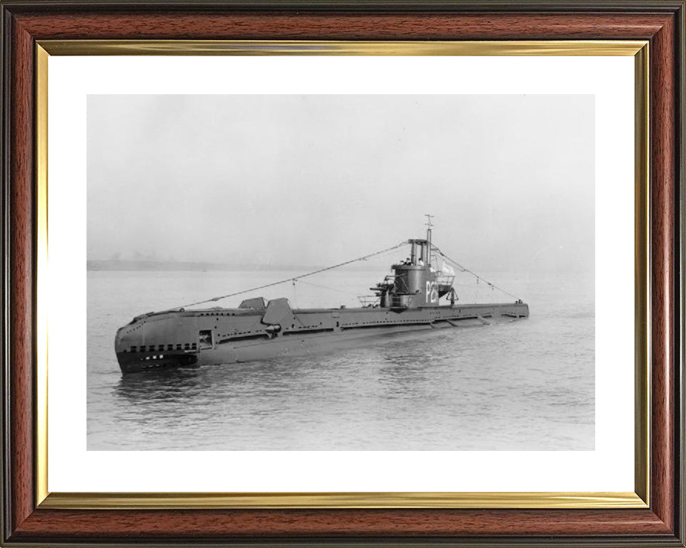 HMS Stratagem (P234) S Class Submarine Photo Print Port Side View Royal Navy Wall Art Naval Decor Posters, Prints, & Visual Artwork Hampshire Prints 10 x 8 Classic Frame Yes