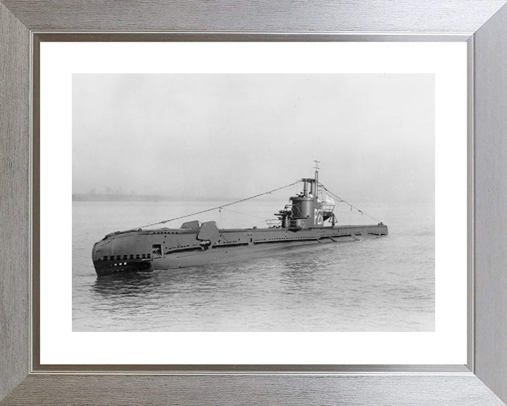 HMS Stratagem (P234) S Class Submarine Photo Print Port Side View Royal Navy Wall Art Naval Decor Posters, Prints, & Visual Artwork Hampshire Prints 10 x 8 Silver Frame Yes