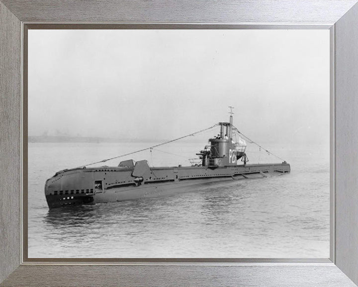 HMS Stratagem (P234) S Class Submarine Photo Print Port Side View Royal Navy Wall Art Naval Decor Posters, Prints, & Visual Artwork Hampshire Prints 10 x 8 Silver Frame No
