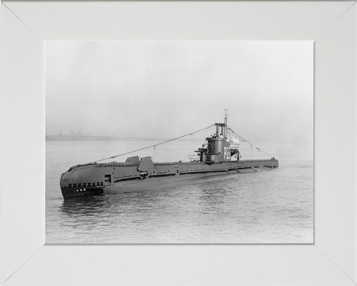 HMS Stratagem (P234) S Class Submarine Photo Print Port Side View Royal Navy Wall Art Naval Decor Posters, Prints, & Visual Artwork Hampshire Prints 10 x 8 White Frame No