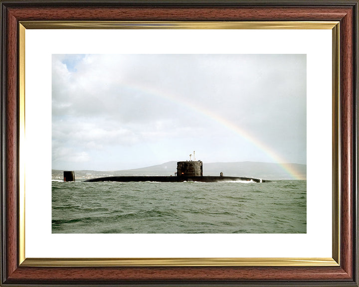 HMS Swiftsure (S126) Photo Print - Starboard View - Royal Navy Swiftsure Class Submarine Posters, Prints, & Visual Artwork Hampshire Prints 10 x 8 Classic Frame Yes