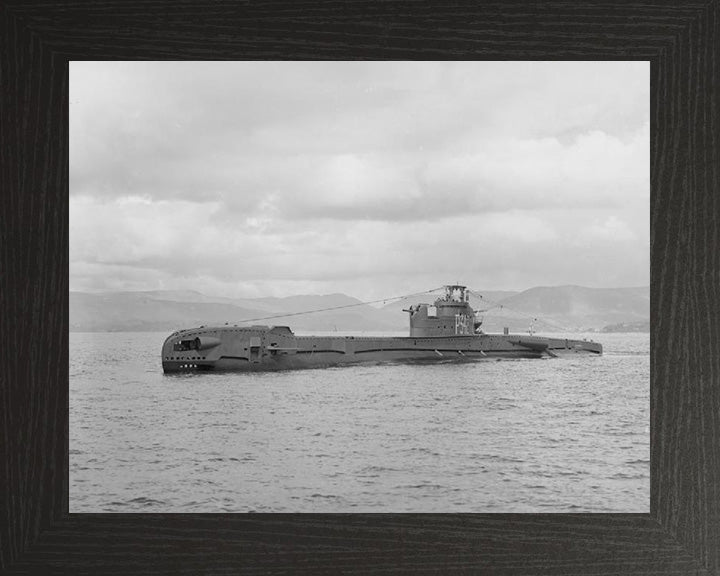 HMS Tabard (P342) Photo Print - Port Side View - Royal Navy T Class Submarine Posters, Prints, & Visual Artwork Hampshire Prints 10 x 8 Black Frame No
