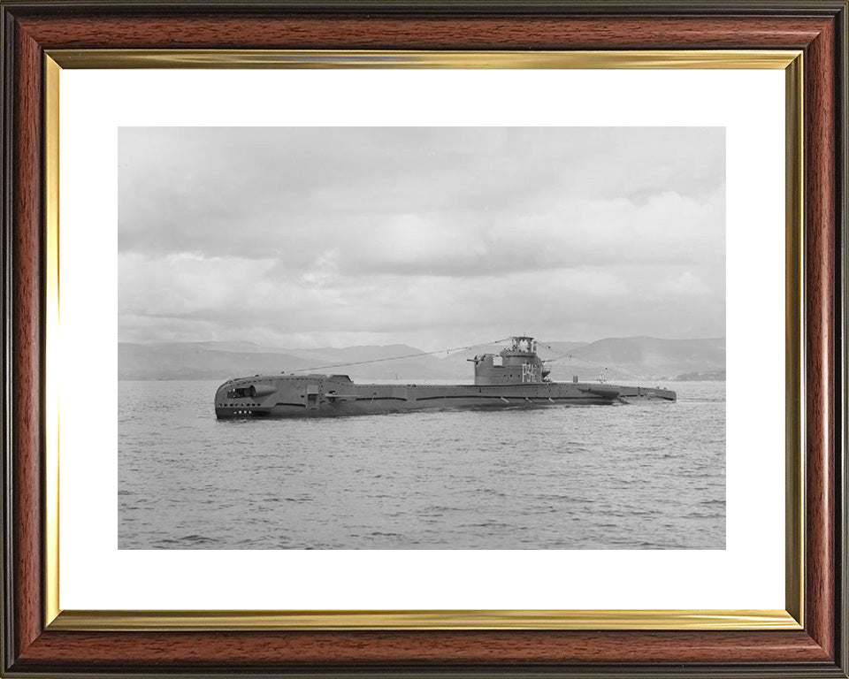 HMS Tabard (P342) Photo Print - Port Side View - Royal Navy T Class Submarine Posters, Prints, & Visual Artwork Hampshire Prints 10 x 8 Classic Frame Yes