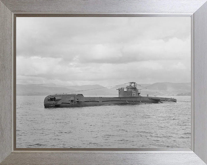 HMS Tabard (P342) Photo Print - Port Side View - Royal Navy T Class Submarine Posters, Prints, & Visual Artwork Hampshire Prints 10 x 8 Silver Frame No