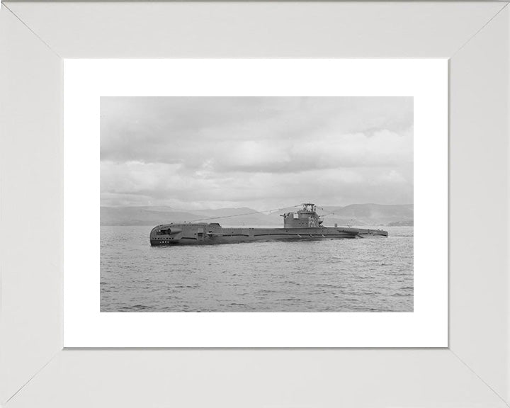 HMS Tabard (P342) Photo Print - Port Side View - Royal Navy T Class Submarine Posters, Prints, & Visual Artwork Hampshire Prints 10 x 8 White Frame Yes
