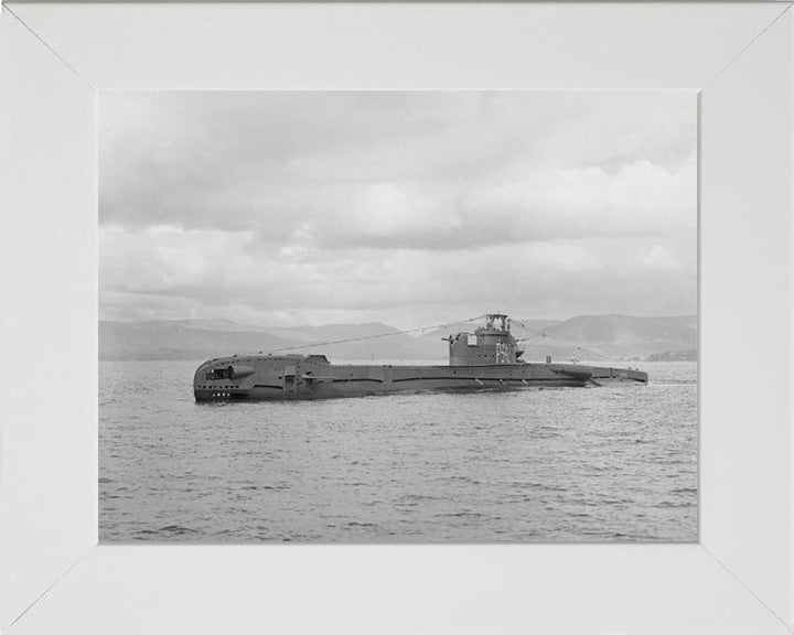 HMS Tabard (P342) Photo Print - Port Side View - Royal Navy T Class Submarine Posters, Prints, & Visual Artwork Hampshire Prints 10 x 8 White Frame No