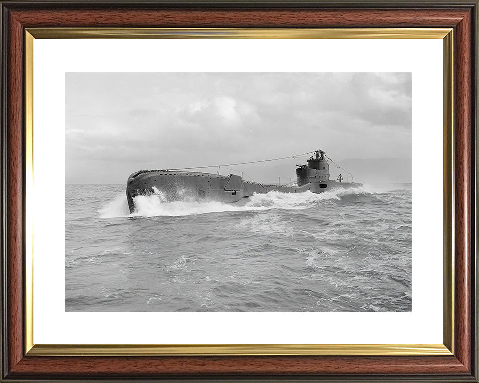 HMS Taku (N38) Photo Print - Port Side View - Royal Navy T Class Submarine Posters, Prints, & Visual Artwork Hampshire Prints 10 x 8 Classic Frame Yes
