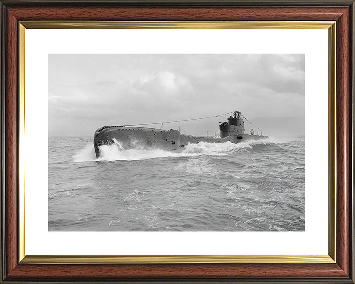 HMS Taku (N38) Photo Print - Port Side View - Royal Navy T Class Submarine Posters, Prints, & Visual Artwork Hampshire Prints 10 x 8 Classic Frame Yes