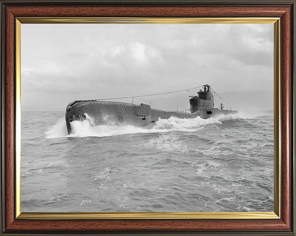 HMS Taku (N38) Photo Print - Port Side View - Royal Navy T Class Submarine Posters, Prints, & Visual Artwork Hampshire Prints 10 x 8 Classic Frame No