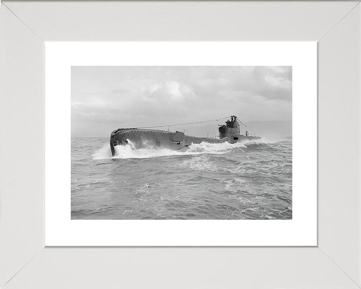 HMS Taku (N38) Photo Print - Port Side View - Royal Navy T Class Submarine Posters, Prints, & Visual Artwork Hampshire Prints 10 x 8 White Frame Yes