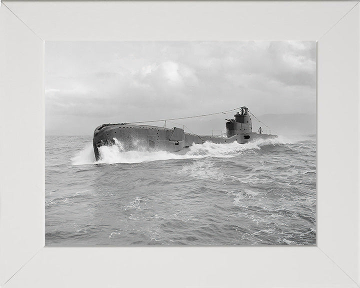 HMS Taku (N38) Photo Print - Port Side View - Royal Navy T Class Submarine Posters, Prints, & Visual Artwork Hampshire Prints 10 x 8 White Frame No