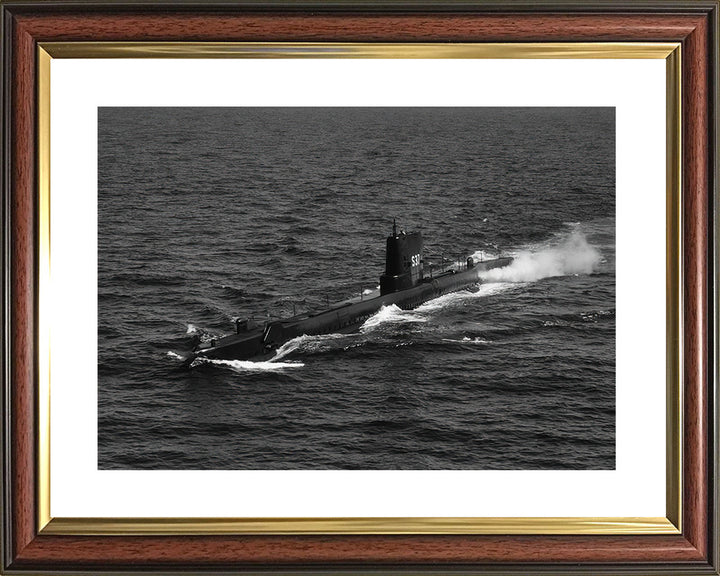HMS Talent (P337) Photo Print - Port Side View - Royal Navy T Class Submarine Posters, Prints, & Visual Artwork Hampshire Prints 10 x 8 Classic Frame Yes