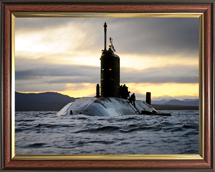 HMS Talent (S92) Photo Print - Port Bow View - Royal Navy Trafalgar Class Submarine Posters, Prints, & Visual Artwork Hampshire Prints 10 x 8 Classic Frame No
