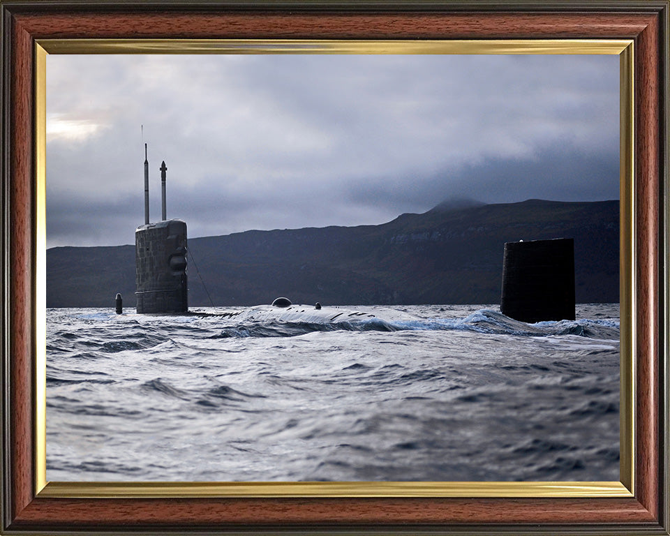 HMS Talent (S92) Photo Print - Port Quarter View - Royal Navy Trafalgar Class Submarine Posters, Prints, & Visual Artwork Hampshire Prints 10 x 8 Classic Frame No